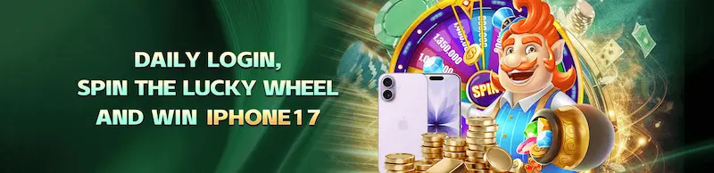 Daily Login Spin the Lucky Wheel and Win IPHONE17